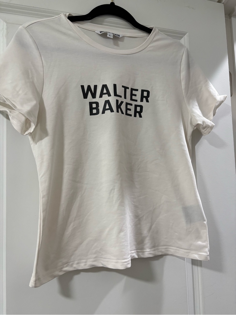 Walter Baker Cream Logo Short Sleeve Tee